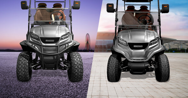 Lifted Golf Carts vs. Non-Lifted